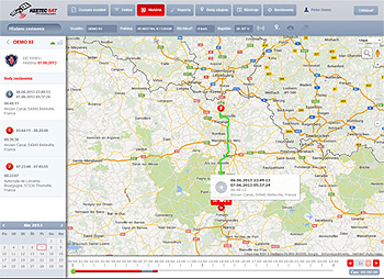 GPS monitoring web